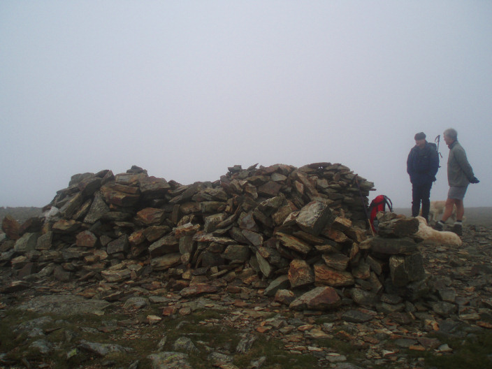 Grasmoor's summit shelter Grasmoor's summit shelter